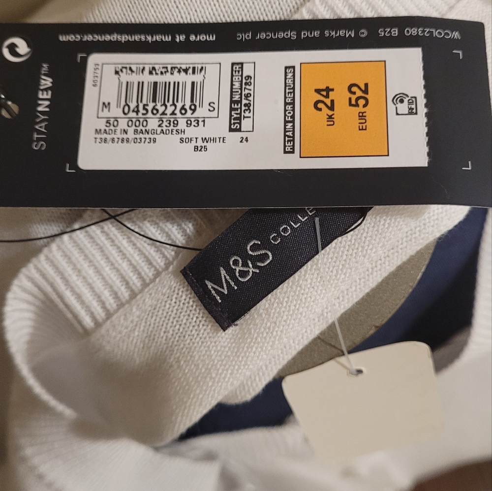 M&S White Crop Cardigan - Picture 7 of 9